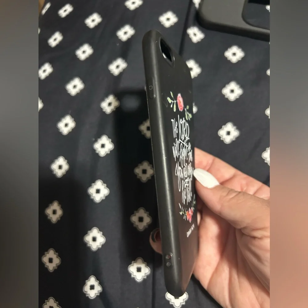 💰2/$10 iPhone 7/8/SE (2020) black rubber cell phone case